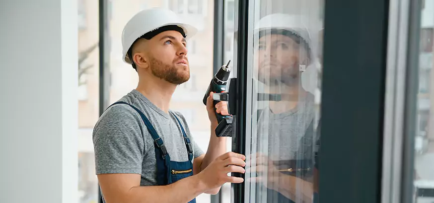 Glass Door Panel Leak Repair