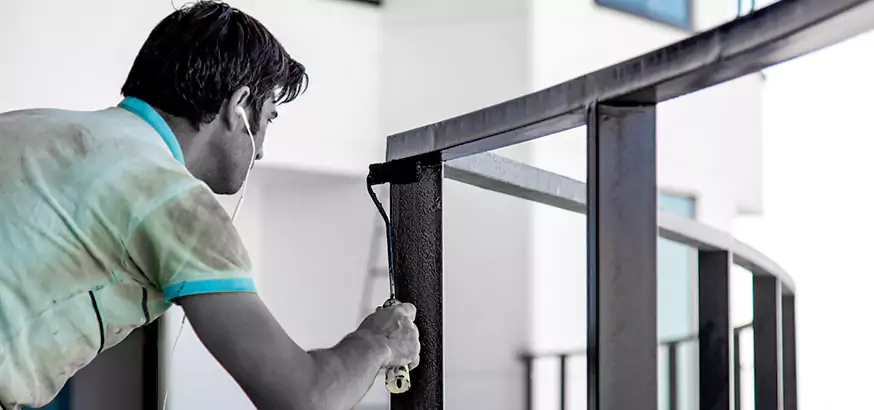 Railing Glass Section Replacement in West Lealman