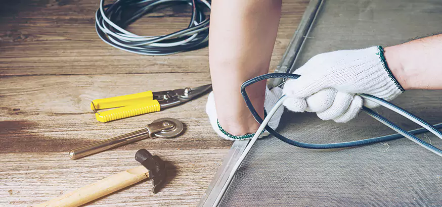 How Our Mesh Door Repair Process Works in West Lealman, FL?